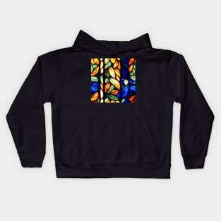 Stained glass colorful pattern, model 6 Kids Hoodie